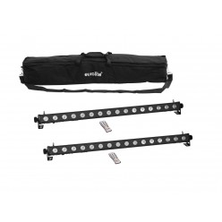 EUROLITE Set 2x LED PIX-16 QCL Bar + Soft Bag